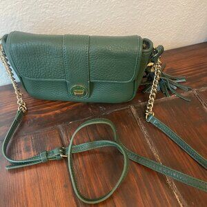 Isaac Mizrahi Green Crossbody Purse